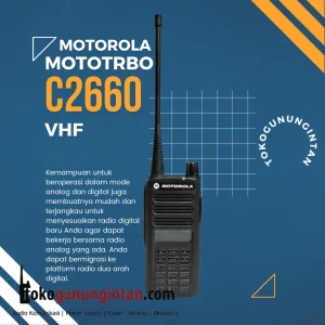 Handy Talky Motorola MOTOTRBO C2660 VHF Digital Analog