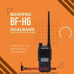 Baofeng BF-H6 handy talky dual band radio komunikasi