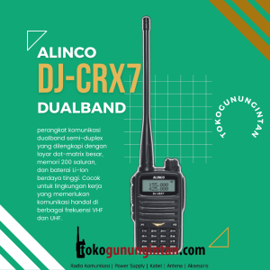 Alinco DJ-CRX7 handy talky dual band komunikasi profesional